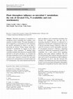 Plant rhizosphere influence on microbial C metabolism: the role of elevated CO2, N availability and root stoichiometry Cover Page