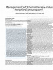 Management of chemotherapy-induced peripheral neuropathy Cover Page