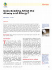 Does bedding affect the airway and allergy? Cover Page