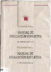 Manual de evaluación educativa - Ma. Antonia Casanova Cover Page