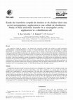 Study of heat and mass transfer in a rectangular cavity: Application to a distillation cell Cover Page