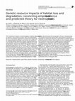 Genetic resource impacts of habitat loss and degradation; reconciling empirical evidence and predicted theory for neotropical trees Cover Page