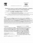 Research paper thumbnail of Membranes based on poly(γ-methyl-l-glutamate): synthesis, characterization and use in chiral separations