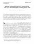 Molecular Characterization of Unique Intersubtype HIV Type 1 A1/C Recombinant Strain Circulating in Pune, India Cover Page