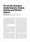 The Governance of the Black Holes of the World Economy: Shadow Banking and Offshore Finance Cover Page