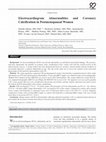 Research paper thumbnail of Electrocardiogram abnormalities and coronary calcification in postmenopausal women