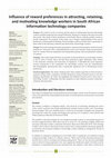 Research paper thumbnail of Influences of Reward Preferences in Attracting Retaining Knowledge Workers in ICT July 2015