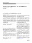 Research paper thumbnail of Automatic framework generation for hard real-time applications