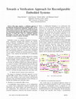 Research paper thumbnail of Towards a verification approach for reconfigurable embedded systems