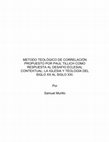 Research paper thumbnail of METODO TEOLÓGICO DE CORRELACIÓN PROPUESTO POR PAUL TILLICH COMO RESPUESTA AL DESAFIO ECLESIAL CONTEXTUAL: LA IGLESIA Y TEOLOGÍA DEL SIGLO XX AL SIGLO XXI