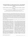 Research paper thumbnail of MOUND BUILDING AT LAKE JACKSON, TALLAHASSEE, FLORIDA: NEW INSIGHTS FROM GROUND PENETRATING RADAR