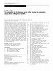 Research paper thumbnail of The estimation of the diameter error in bar turning: a comparison among three cutting force models