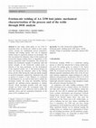 Research paper thumbnail of Friction-stir welding of AA 2198 butt joints: mechanical characterization of the process and of the welds through DOE analysis