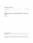 Research paper thumbnail of Engagements Across National Borders, Then and Now