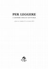 "Per leggere" 29 (autunno 2015) Cover Page