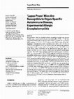 Research paper thumbnail of &lsquo;Lupus-Prone&rsquo; Mice Are Susceptible to Organ-Specific Autoimmune Disease, Experimental Allergic Encephalomyelitis