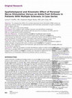 Spatiotemporal and Kinematic Effect of Peroneal Nerve Stimulation Versus an Ankle-Foot Orthosis in Patients With Multiple Sclerosis: A Case Series Cover Page