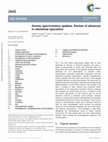 Atomic spectrometry updates: Review of advances in atomic spectrometry and related techniques Cover Page