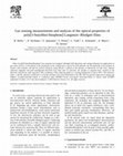 Research paper thumbnail of Gas sensing measurements and analysis of the optical properties of poly[3-(butylthio)thiophene] Langmuir–Blodgett films