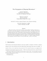 The Propagation of Regional Recessions Cover Page