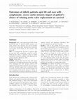 Outcomes of elderly patients aged 80 and over with symptomatic, severe aortic stenosis: impact of patient's choice of refusing aortic valve replacement on survival Cover Page