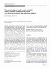 Research paper thumbnail of Movement timing and reach to reach variability during a repetitive reaching task in persons with chronic neck/shoulder pain and healthy subjects