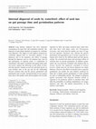 Research paper thumbnail of Internal dispersal of seeds by waterfowl: Effect of seed size on gut passage time and germination patterns