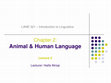 Animal & Human Language Cover Page