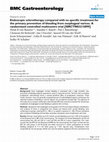 Endoscopic sclerotherapy compared with no specific treatment for the primary prevention of bleeding from esophageal varices. A randomized controlled multicentre trial [ISRCTN03215899] Cover Page