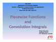 Research paper thumbnail of Convolution Integrals with Nspire CAS