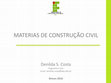 MATERIAS DE CONSTRUÇÃO CIVIL Cover Page