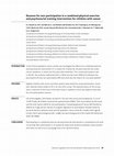 Research paper thumbnail of Reasons for non-participation in a combined physical exercise and psychosocial training intervention for children with cancer