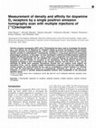 Measurement of density and affinity for dopamine D2 receptors by a single positron emission tomography scan with multiple injections of [11C]raclopride Cover Page