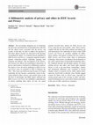 Research paper thumbnail of A bibliometric analysis of privacy and ethics in IEEE Security and Privacy