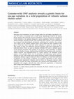 Research paper thumbnail of Genome-wide SNP analysis reveals a genetic basis for sea-age variation in a wild population of Atlantic salmon ( Salmo salar )