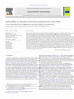 Research paper thumbnail of Lipid profiles as indicators of functional senescence in the medfly