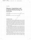 Mergers, Acquisitions, and Corporate Restructuring: An Overview Cover Page