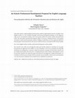 Research paper thumbnail of An Eclectic Professional Development Proposal for English Language Teachers Una propuesta ecléctica de formación docente para profesores de inglés