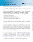 Research paper thumbnail of Age and fine-scale marine growth of Atlantic salmon post-smolts in the Northeast Atlantic