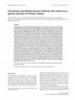 Research paper thumbnail of Life-history and habitat features influence the within-river genetic structure of Atlantic salmon