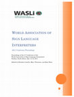 World Association of Sign Language Interpreters Cover Page