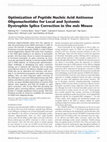 Research paper thumbnail of Optimization of Peptide Nucleic Acid Antisense Oligonucleotides for Local and Systemic Dystrophin Splice Correction in the mdx Mouse