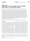 Mating system and early viability resistance to habitat fragmentation in a bird-pollinated eucalypt Cover Page