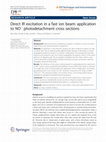 Research paper thumbnail of Direct IR excitation in a fast ion beam: application to NO- photodetachment cross sections