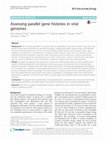 Research paper thumbnail of Assessing parallel gene histories in viral genomes