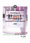 Manual for Design and Detailings of Reinforced Concrete to Code of Practice for Structural Use of Concrete 2004 Housing Department Cover Page