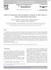 Research paper thumbnail of Study of temperature and precipitation variations in Italy based on surface instrumental observations