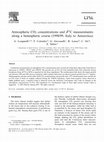 Research paper thumbnail of Atmospheric CO2 concentrations and δ13C measurements along a hemispheric course (1998/99, Italy to Antarctica)