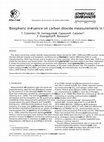 Research paper thumbnail of Biospheric influence on carbon dioxide measurements in Italy