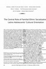 Research paper thumbnail of The Central Role of Familial Ethnic Socialization in Latino Adolescents’ Cultural Orientation